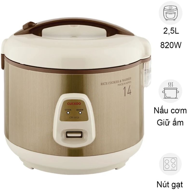 Nồi cơm điện Cuckoo CR-1413 2.5 Lít Nồi cơm điện Cuckoo CR-1413 2.5 Lít