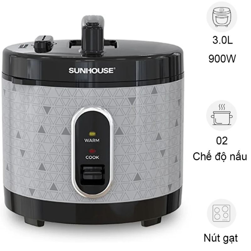 Nồi cơm điện Sunhouse SHD8305 3 Lít Nồi cơm điện Sunhouse SHD8305 3 Lít