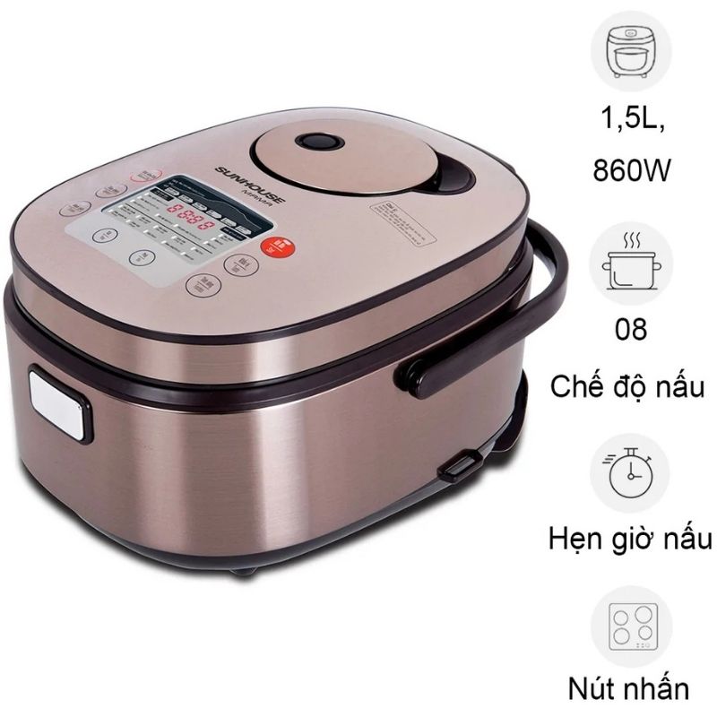 Nồi cơm điện Sunhouse SHD8915 1.5 Lít Nồi cơm điện Sunhouse SHD8915 1.5 Lít