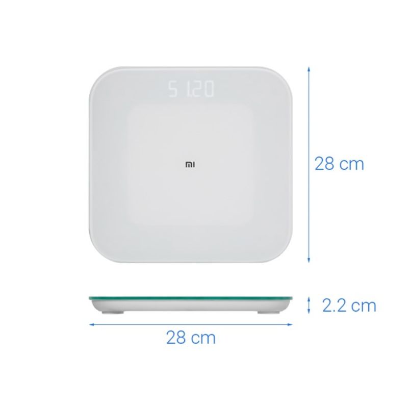 Kích thước cân thông minh Xiaomi Scale 2 (NUN4056GL) Kích thước cân thông minh Xiaomi Scale 2 (NUN4056GL)