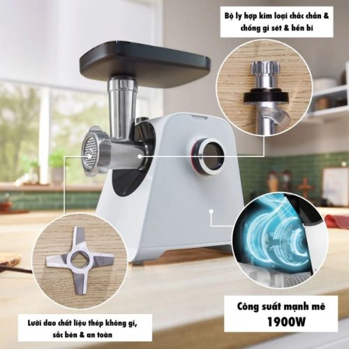 Máy xay thịt Bosch MFWS420W 4 Kích thước máy xay thịt Bosch MFWS420W