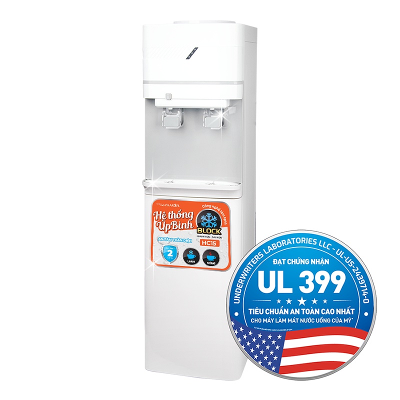 Chứng nhận Cây nóng lạnh Karofi úp bình HC15