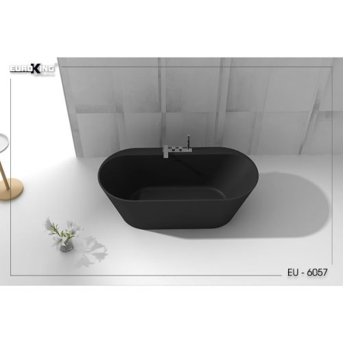 Ảnh bồn tắm EuroKing không massage EU-6057 Nhám/Đen