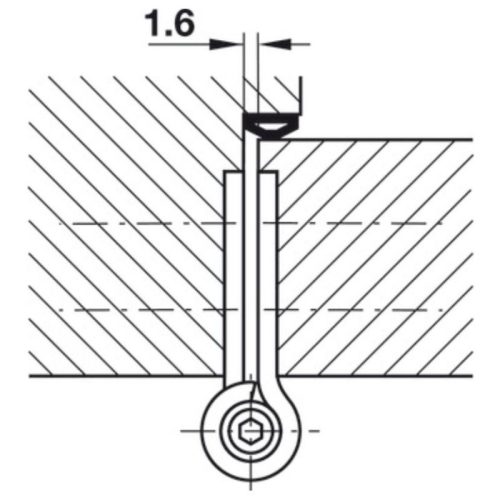 Cấu tạo BẢN LỀ BẬT CHROME MỜ 114MM Hafele 926.10.141