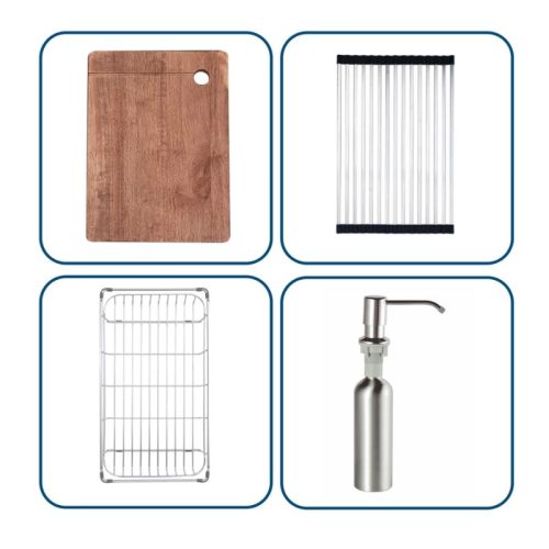 Chậu rửa bát Nobinox LUMIA NJ513B 5 Khay chậu rửa bát Nobinox LUMIA NJ513B