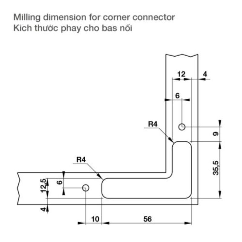 thông số Bas Nối Sử Dụng Với Khung Nhôm Hafele 342.79.717 thông số Bas Nối Sử Dụng Với Khung Nhôm Hafele 342.79.717