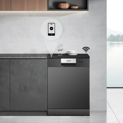 Máy rửa chén Toshiba OriginClean™ DW-15F7(G)-VN