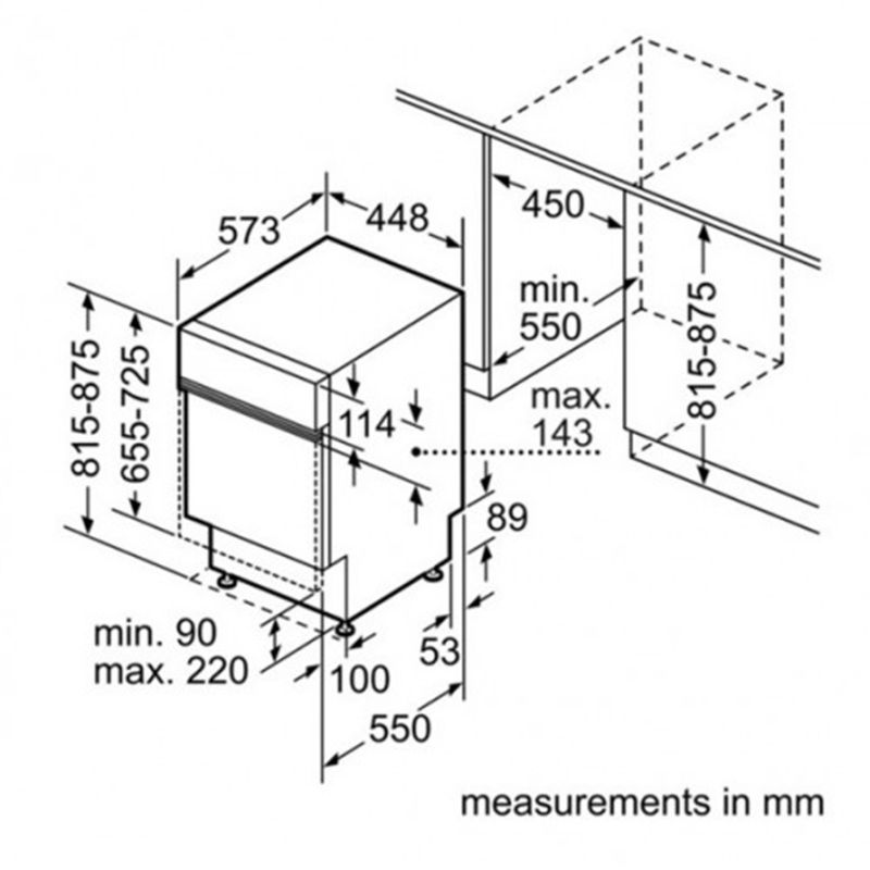 Máy rửa bát Bosch SPI50E15EU serie 6, bán âm 7 Máy rửa bát Bosch SPI50E15EU serie 6, bán âm - Ảnh 5