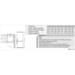 Tủ lạnh Bosch KGV39VW31 13 kich thuoc lap dat tu lanh bosch kgv39vw31