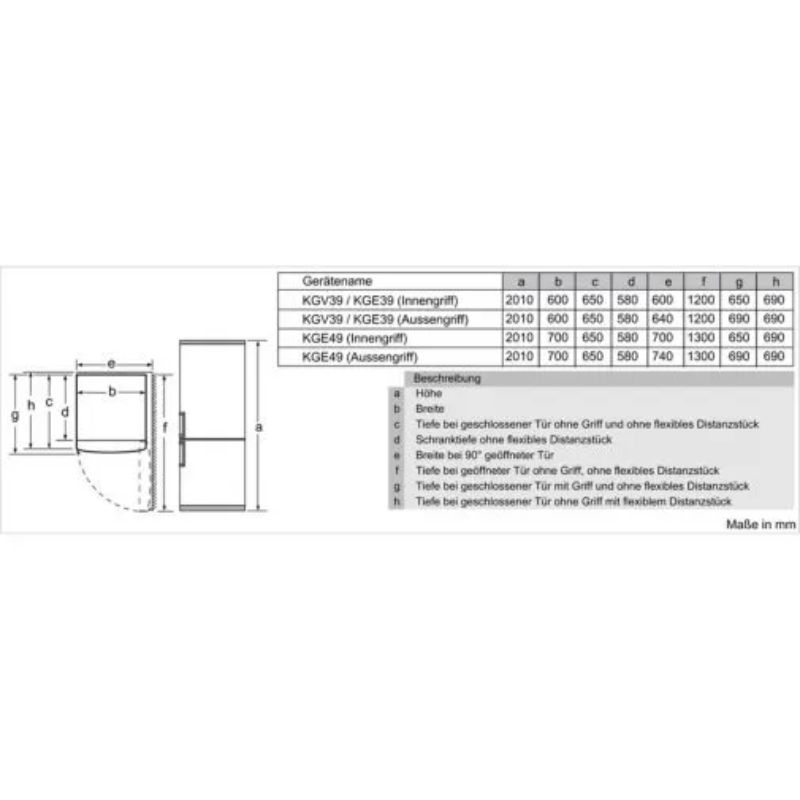 Tủ lạnh Bosch KGV39VW31 8 Tủ lạnh Bosch KGV39VW31 - Ảnh 6