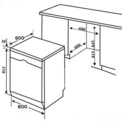 Máy rửa bát Bosch SMS25AI03E serie 2, độc lập 15 may rua bat bosch sms25ai03e 1