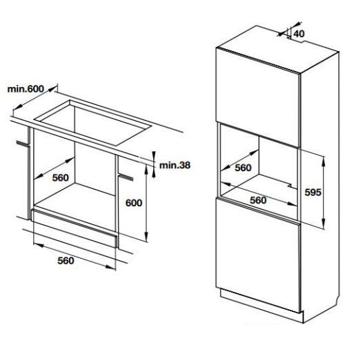 Lò nướng âm tủ Hafele HO-T60D 534.05.561 5 534.05.561 hafele 1