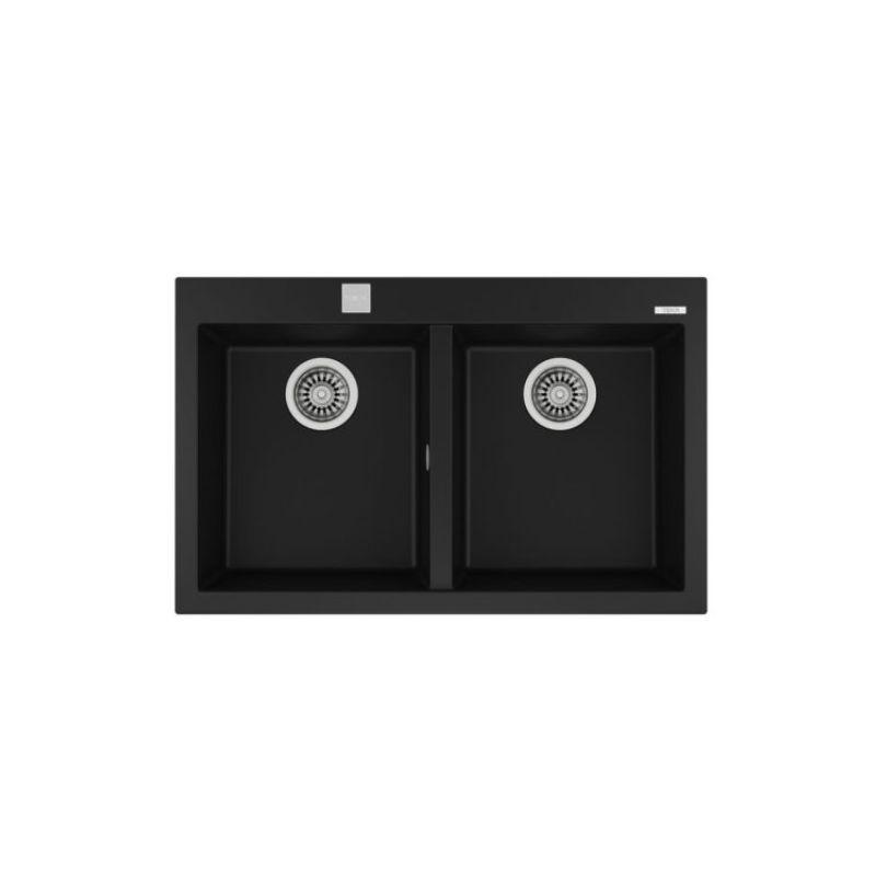 Chậu rửa bát Teka Forsquare 2B 790 Black 115260014 3 Chậu rửa bát Teka Forsquare 2B 790 Black