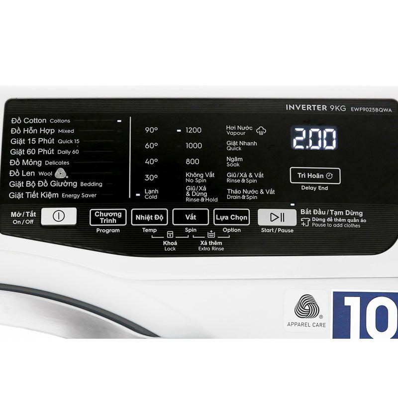 Máy giặt Electrolux EWF9025BQWA 5 Máy giặt Electrolux EWF9025BQWA - Ảnh 3