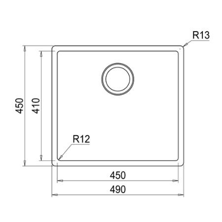 Chậu rửa Franke loại đơn BOX 210-45 127.0432.867 4 Chậu rửa Franke loại đơn BOX 210-45 127.0432.867 - Ảnh 3