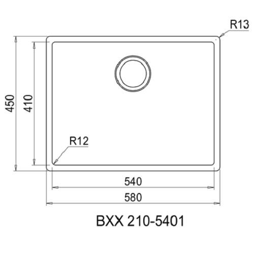 Chậu rửa Franke loại đơn BOX 210-54 127.0433.023 5 Chậu rửa Franke loại đơn BOX 210-54 127.0433.023 - Ảnh 3