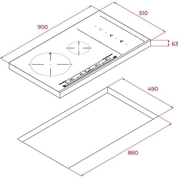 Bếp từ TEKA IZS 96600 MSP 5 Bếp từ TEKA IZS 96600 MSP - Ảnh 3