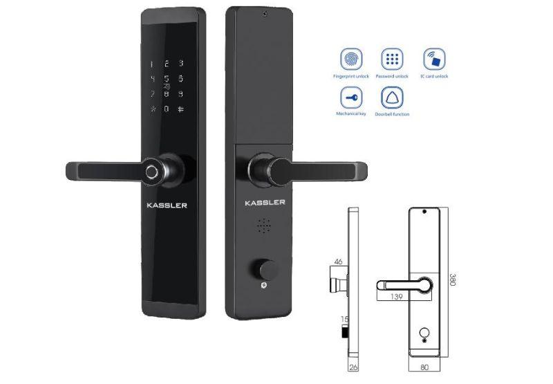 KHÓA VÂN TAY KASSLER KL-600-BL - TITAN SIÊU BỀN 2 KHÓA VÂN TAY KASSLER KL-600-BL - TITAN SIÊU BỀN
