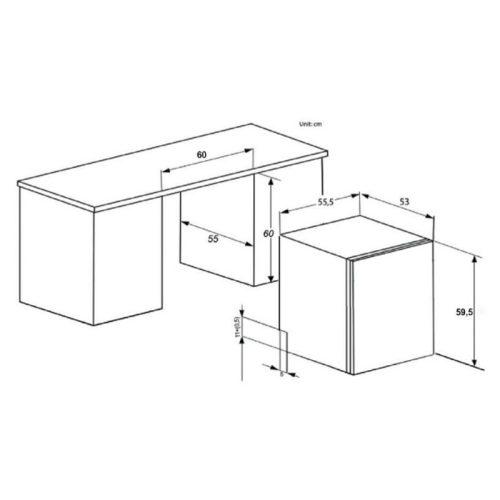 Máy rửa bát âm tủ Lorca TA 916DWB 8 Kích thước máy rửa bát âm tủ Lorca TA 916DWB