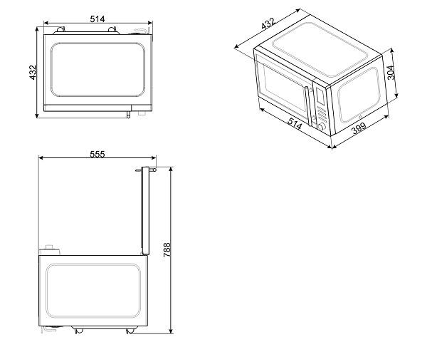 Lò vi sóng kết hợp nướng Hafele Smeg MOE25X 536.34.203 6 Lò vi sóng kết hợp nướng Hafele Smeg MOE25X 536.34.203 - Ảnh 4