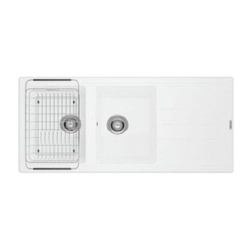 Chậu rửa bát Konox Granite Sink Phoenix 1160 – White Silver