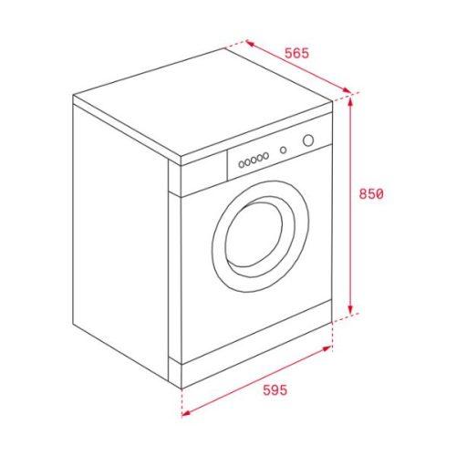 Kích thước của Máy giặt sấy Teka TKD 1510 WD EU EXP
