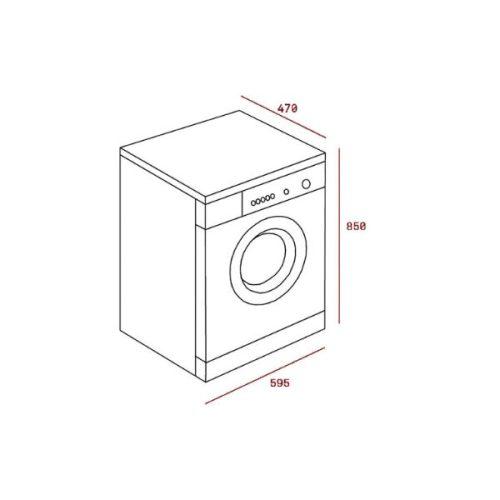 Kích thước của Máy giặt TEKA TKX3 1260