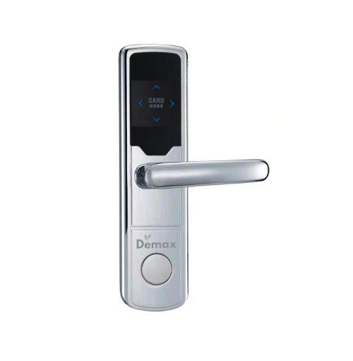 Khóa cửa điện tử Demax HSL606S - Silver - Khóa khách sạn tích hợp đầu đọc thẻ