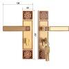 Khóa cửa chính Demax CLK319 Brass 2 clk319 brass