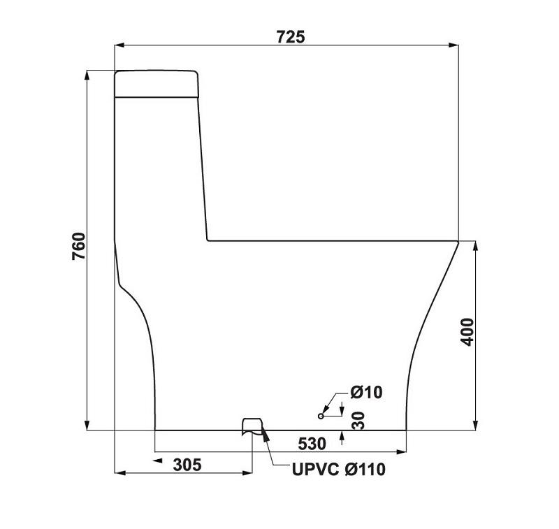 Bồn cầu một khối Sapporo Hafele 588.79.412 4 Bồn cầu một khối Sapporo Hafele 588.79.412 - Ảnh 2