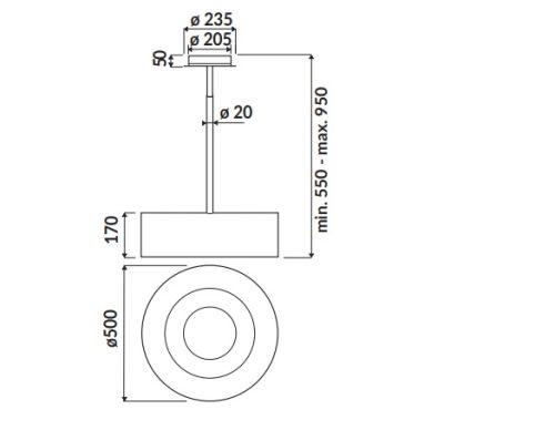 Kích thước Máy hút mùi Rosieres RDL910IN