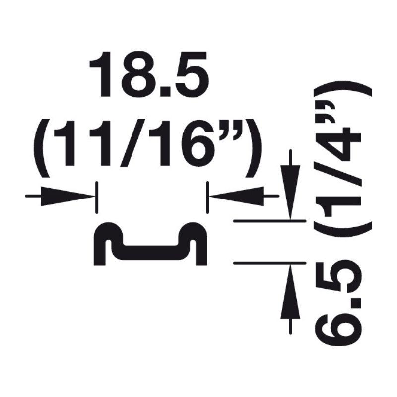 Ray đôi dẫn trượt dưới Hafele 415.11.605 3 Ray đôi dẫn trượt dưới Hafele 415.11.605
