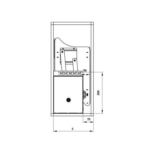 Bộ rổ bát đĩa Hafele Lento 504.76.012 800mm 5 Bộ rổ bát đĩa Hafele Lento 504.76.012 800mm
