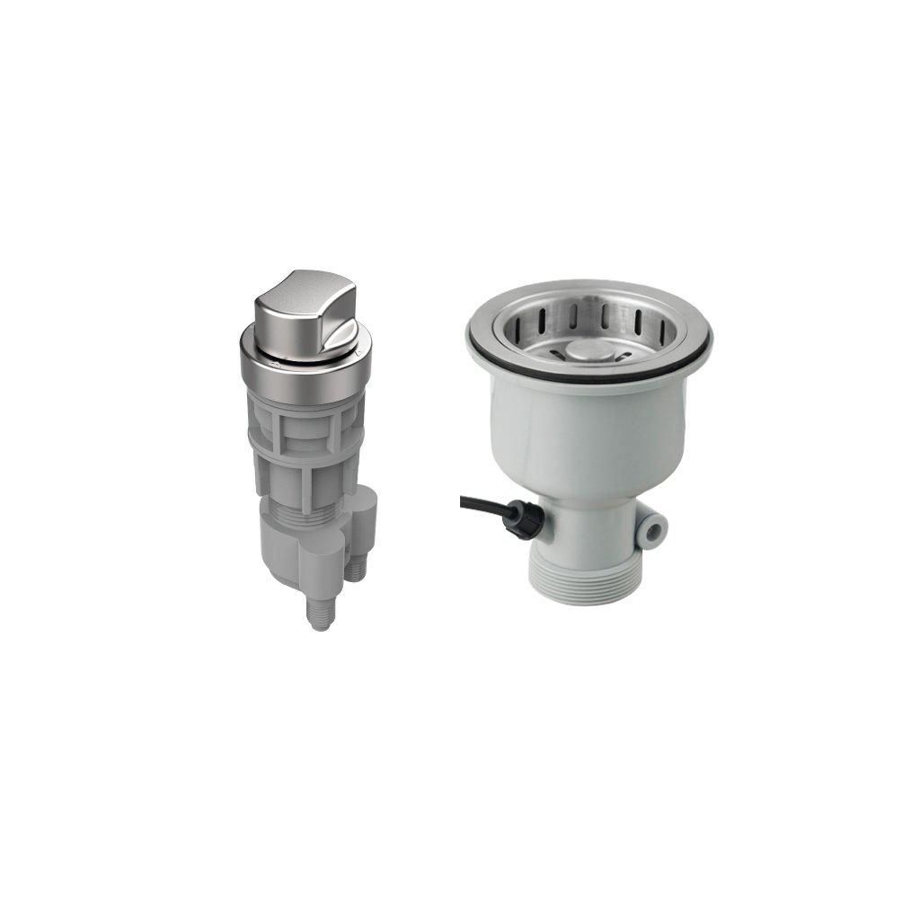 Chén xả chậu 1 hộc có điều khiển Hafele 567.25.927 3 Chén Xả Chậu 1 Hộc Có Điều Khiển Hafele 567.25.927
