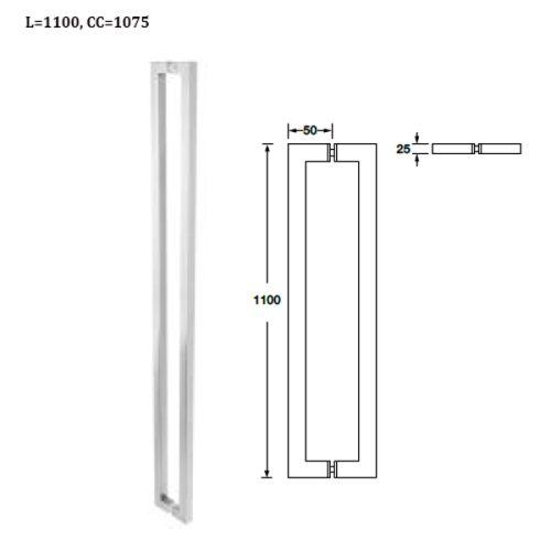 Tay nắm kéo đẩy Hafele 1100mm 903.02.000