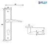 Tay Nắm Gạt Đế Dài C/C 72mm Hafele 903.78.590 1 903 78 590 1