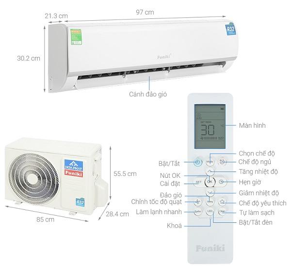 Điều Hòa 1 chiều Funiki HSC18TMU 4 thông số kỹ thuật Điều Hòa 1 chiều Funiki HSC18TMU