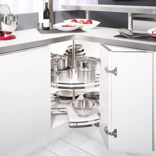 Bộ mâm xoay 2 tầng 270 độ 900mm Hafele 542.31.650