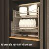 Rổ bát đĩa di động lướt dẹt Lento Hafele 504.76.218 mạ chrome 1 phu kien tu bep hafele 504 76 218