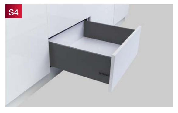 Ray hộp Alto-S chiều cao 170mm Hafele 552.35.785 3 Ray hộp Alto-S chiều cao 170mm Hafele 552.35.785