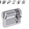 Ruột khóa 1 đầu Hafele 916.00.604, 50.5mm Đồng thau
