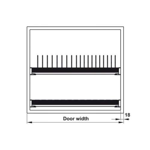 Bộ rổ bát đĩa Hafele Presto 544.40.013 800mm