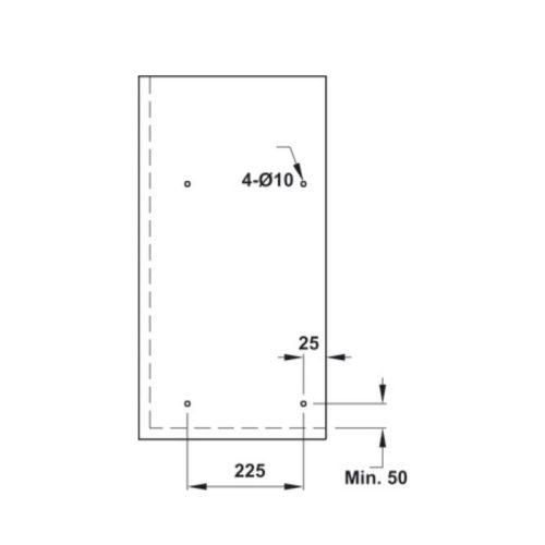 Bộ rổ bát đĩa Hafele Presto 544.40.031 700mm