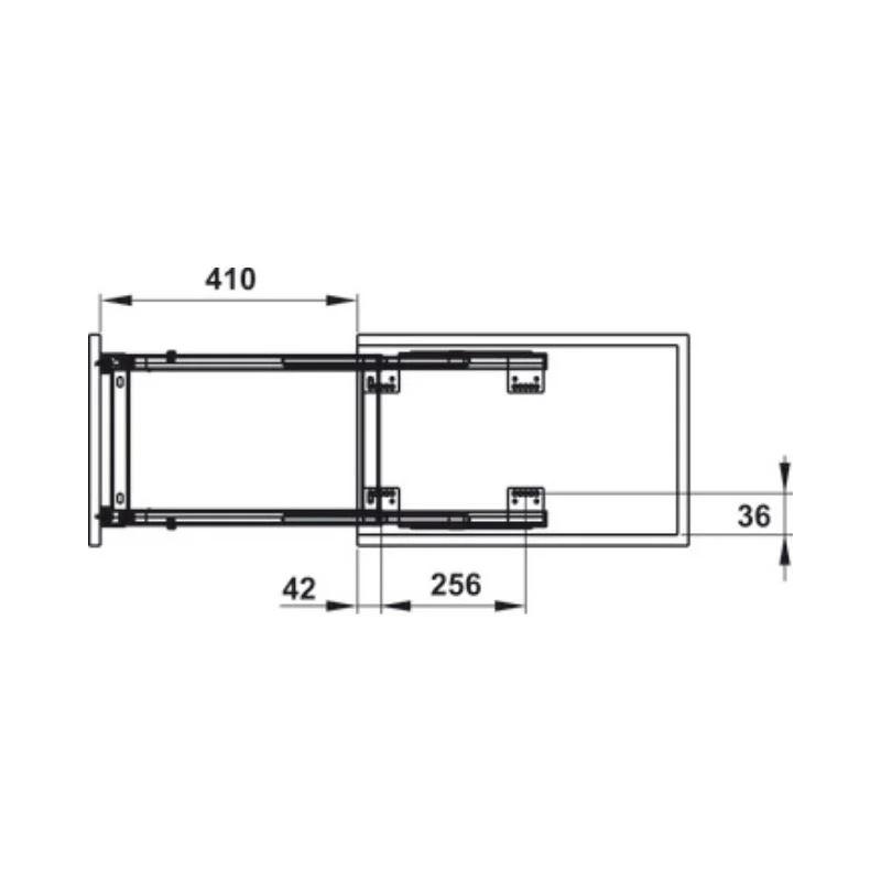 Bộ rổ dao thớt, chai lọ Sonata Hafele 549.20.011 Inox 304 4 Kích thước của Bộ rổ dao thớt, chai lọ Sonata Hafele 549.20.011 Inox 304