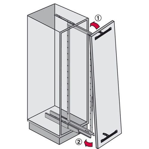 Bộ rổ kéo lớn Milan Hafele 548.93.133 5 Kích thước của Bộ rổ kéo lớn Milan Hafele 548.93.133