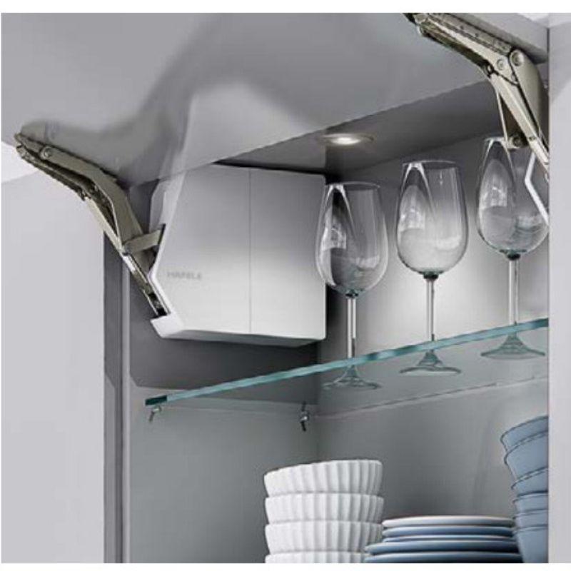 Bộ tay nâng Free Flap 1.7E Hafele 372.29.700 nắp trắng 3 Bộ tay nâng Free Flap 1.7E Hafele 372.29.700 nắp trắng