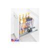Giá dao thớt nan dẹt inox mờ, ray giảm chấn Kit Plus EC VIP.25