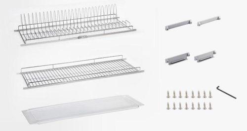 Giá úp bát đĩa Hafele 544.06.027 inox 304 cho tủ rộng 900mm