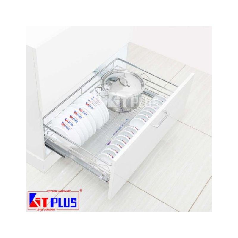 Giá xoong nồi, bát đĩa đa năng nan tròn Inox mờ Kit Plus DM70S 3 Giá xoong nồi, bát đĩa đa năng nan tròn Inox mờ Kit Plus DM70S