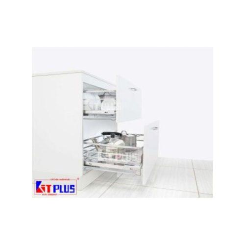 Giá xoong nồi nan dẹt inox mờ Kit Plus BG VIP.90